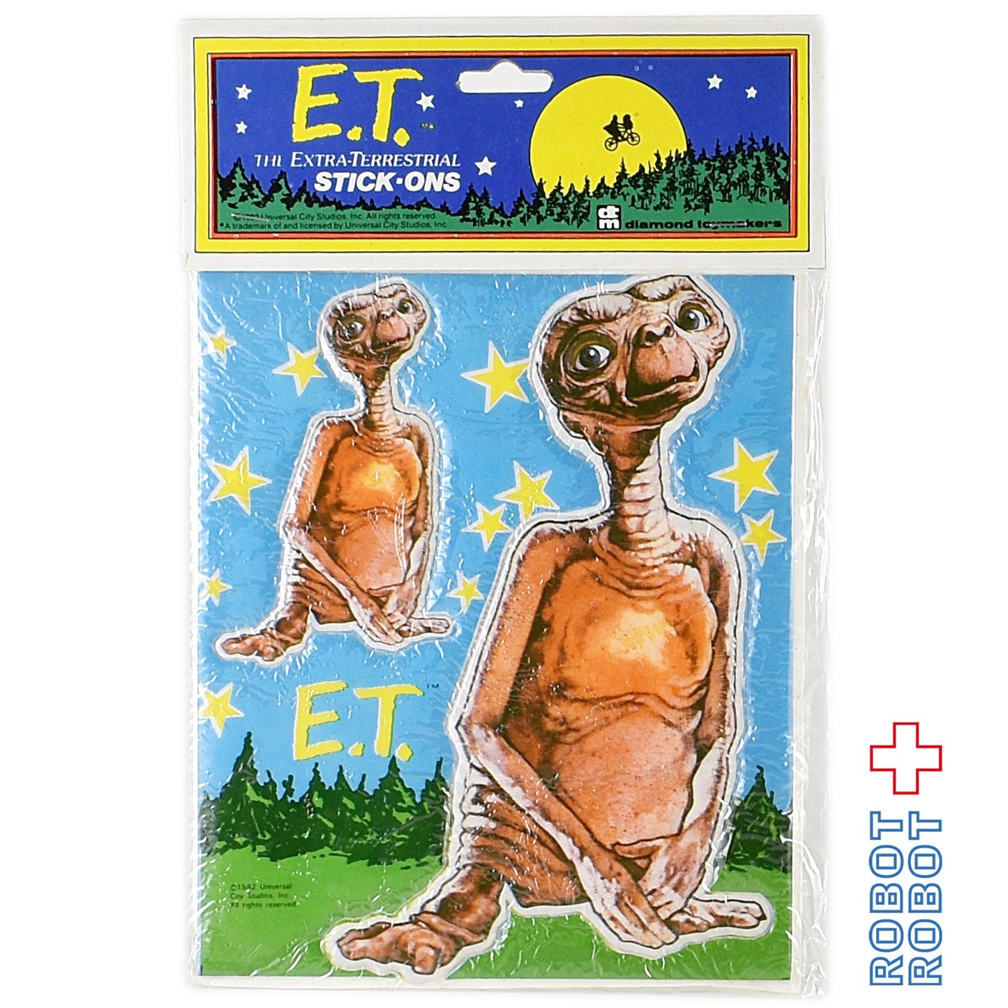 E.T. ステッカー 青空背景