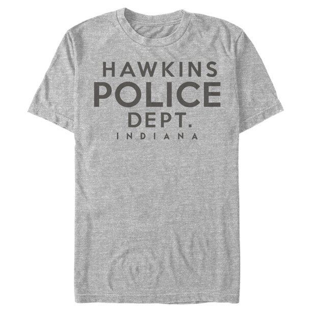 ストレンジャー・シングス Tシャツ Stranger Things Hawkins Police Department Athletic Heather Medium