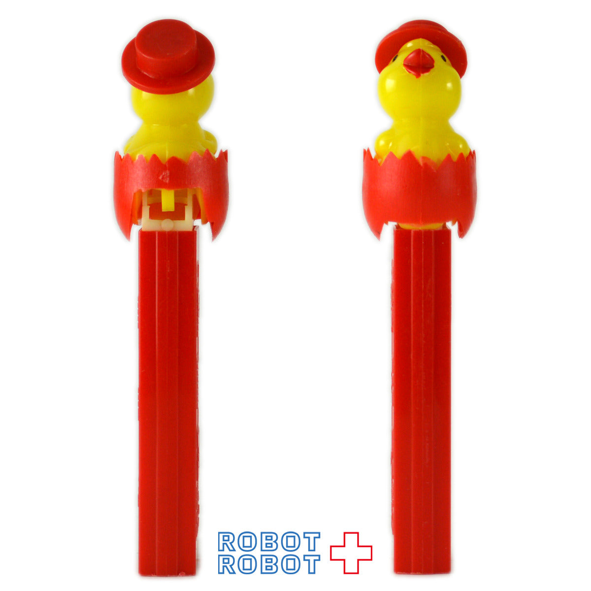 PEZ イースター：チックウィズハット 赤シェル 足なし 赤ステム 3.9