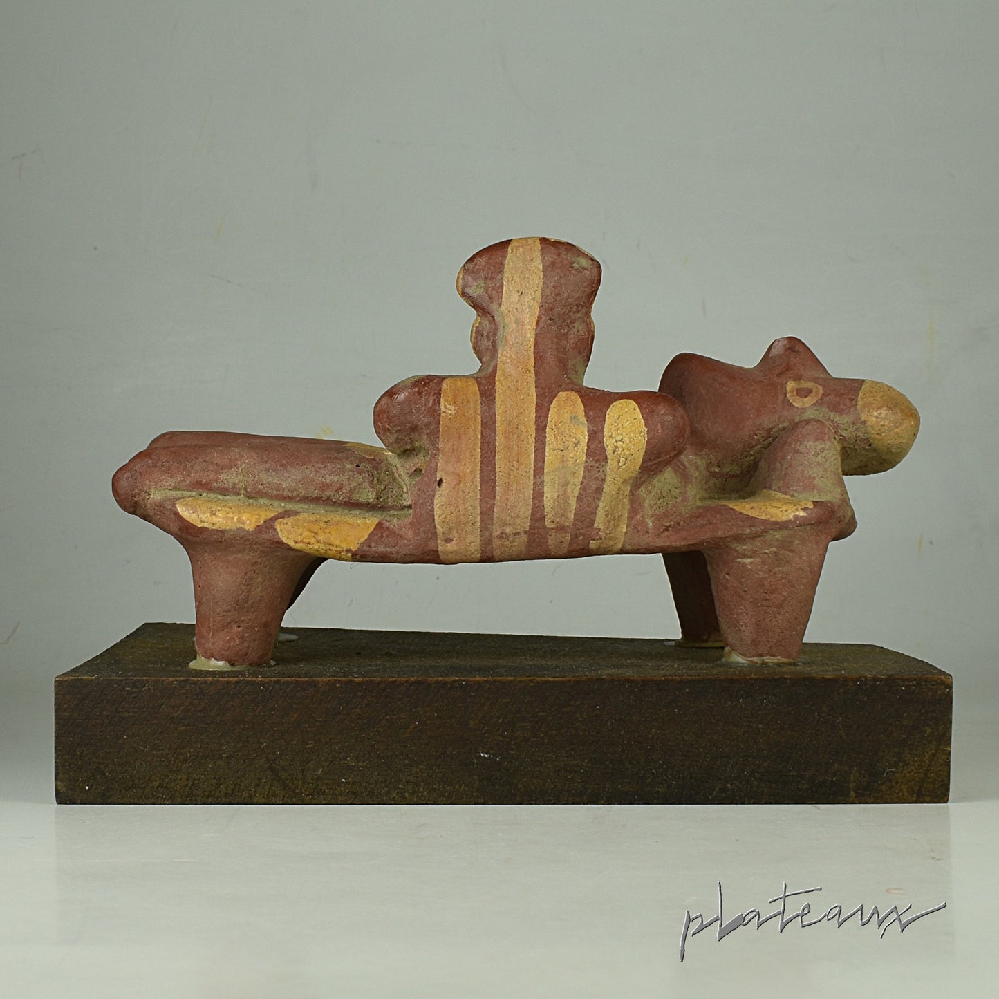 不安のポートレート / 医者と患者 医薬品メーカー陶器スタチュー