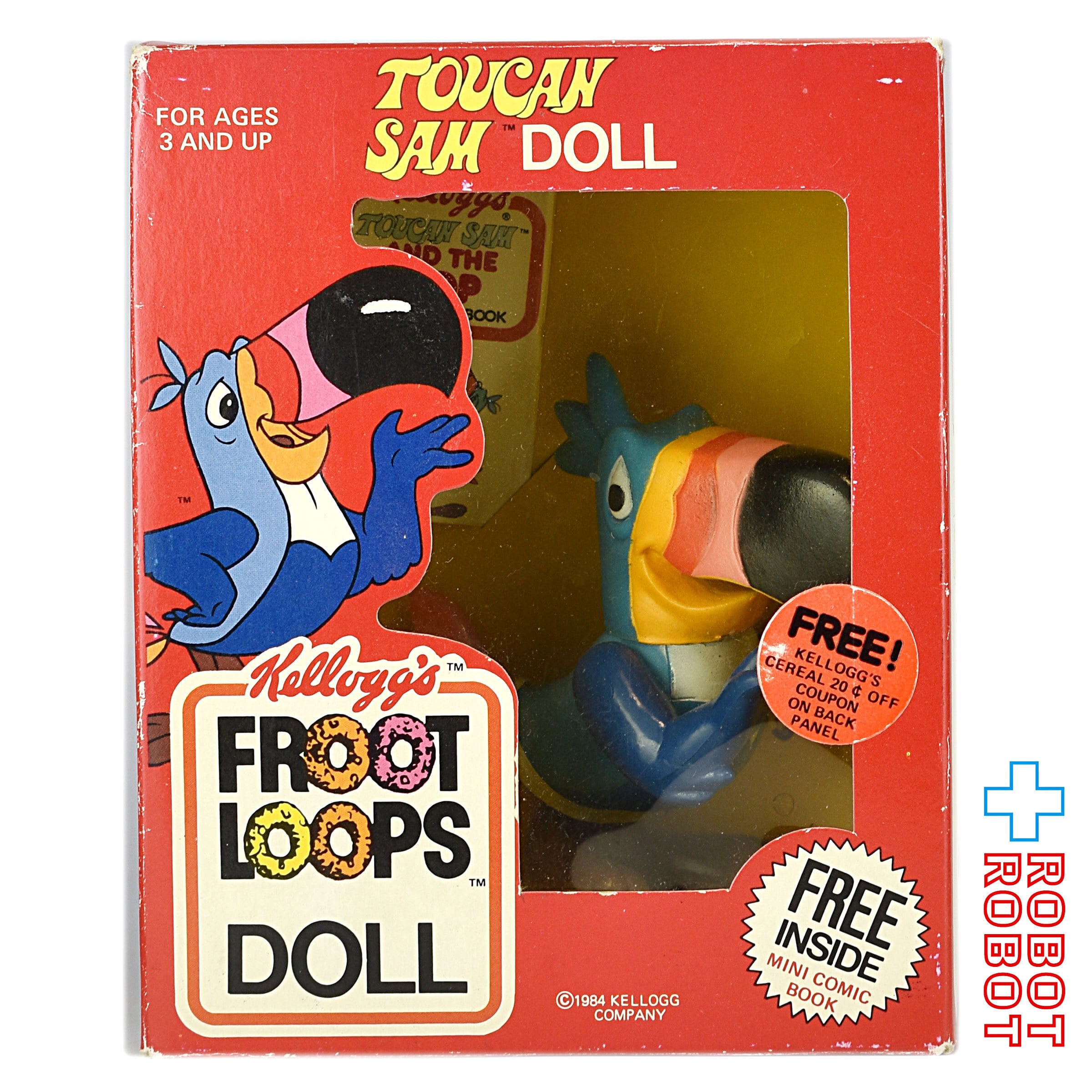 ケロッグ トウカンサム ミニソフビ 1984 メイドイン香港 タルボット社