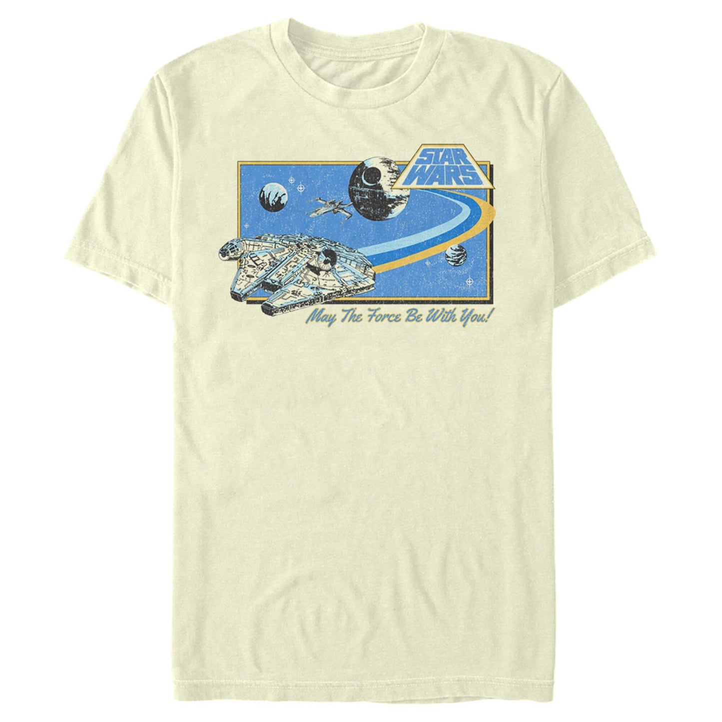 スター・ウォーズ Tシャツ Star Wars Retro Flight Path Cream