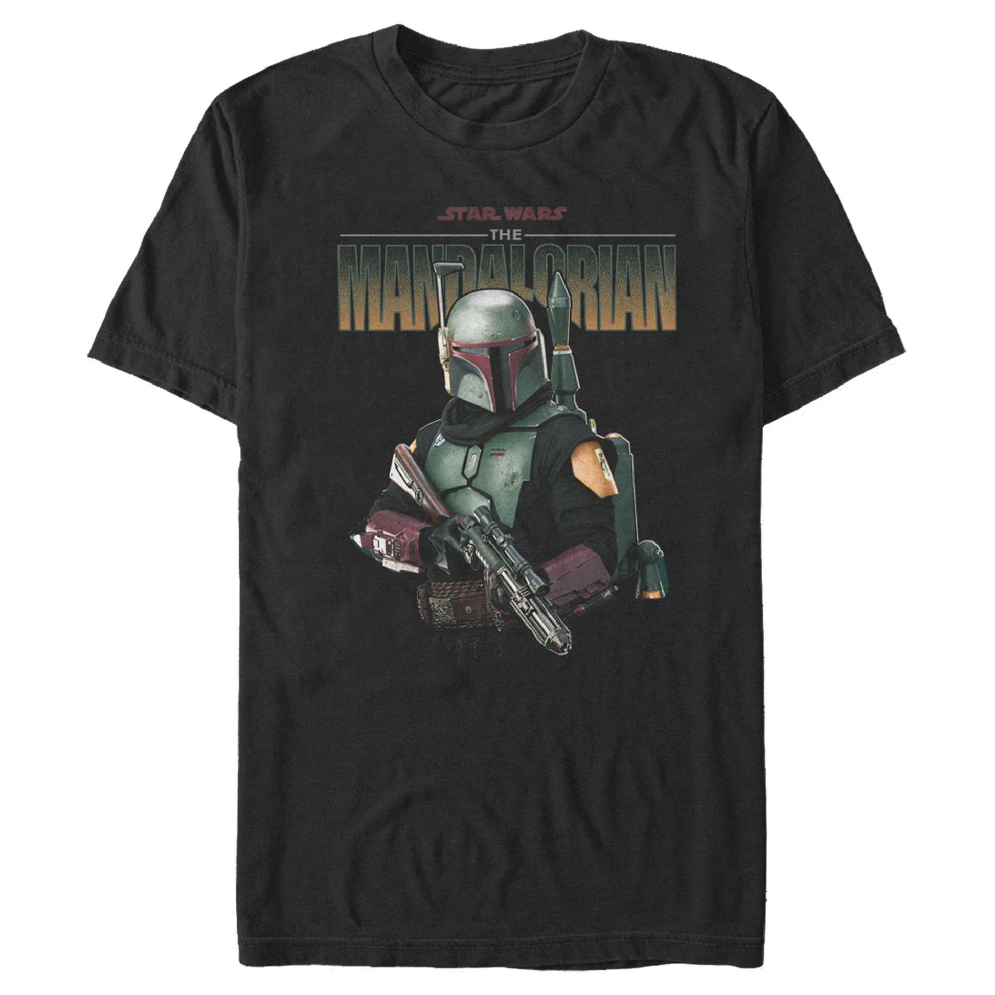 スター・ウォーズ Tシャツ Star Wars The Mandalorian Boba Fett Armored Up Black