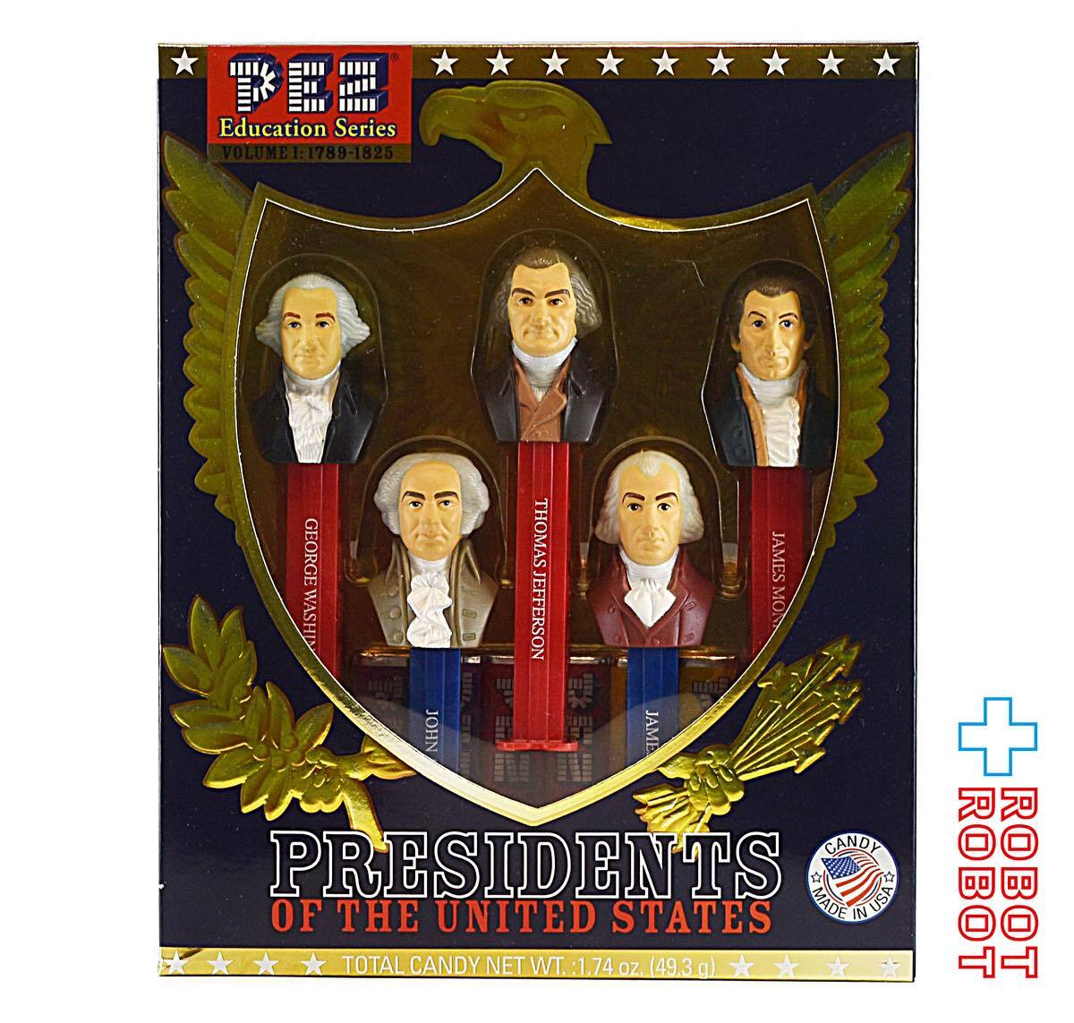 PEZ コレクターズ シリーズ プレジデンツ・オブ・ザ・ユナイテッド・ステイツ ５種入りセット 箱入 未開封