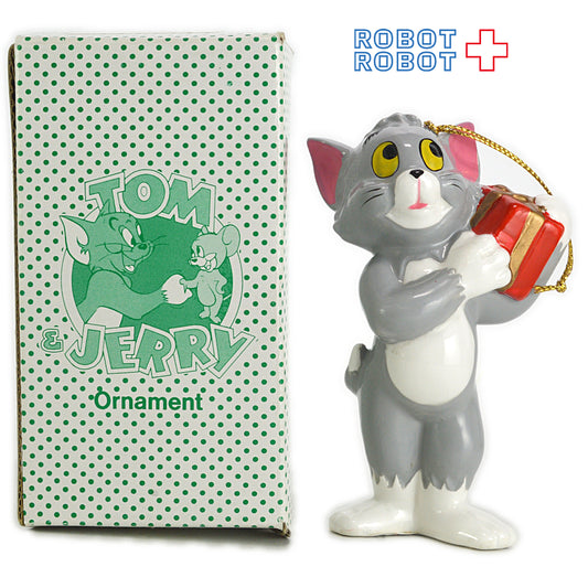 トム＆ジェリー 陶器製クリスマス・オーナメント トムキャット
