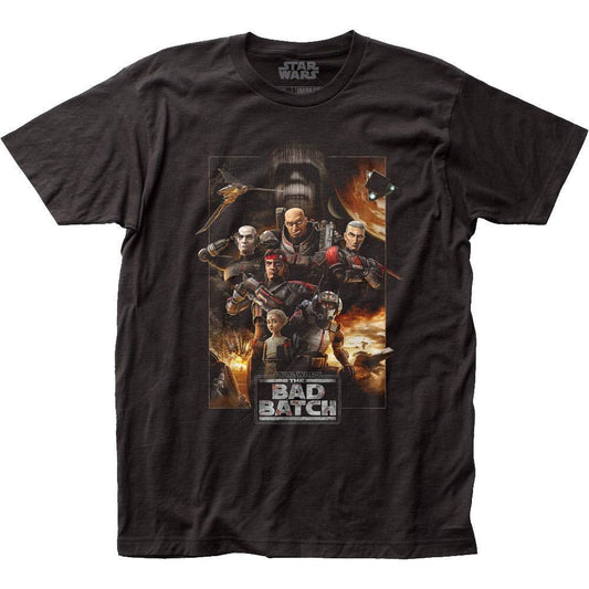 スター・ウォーズ Tシャツ Star Wars The Bad Batch Poster Premium Black T-Shirt