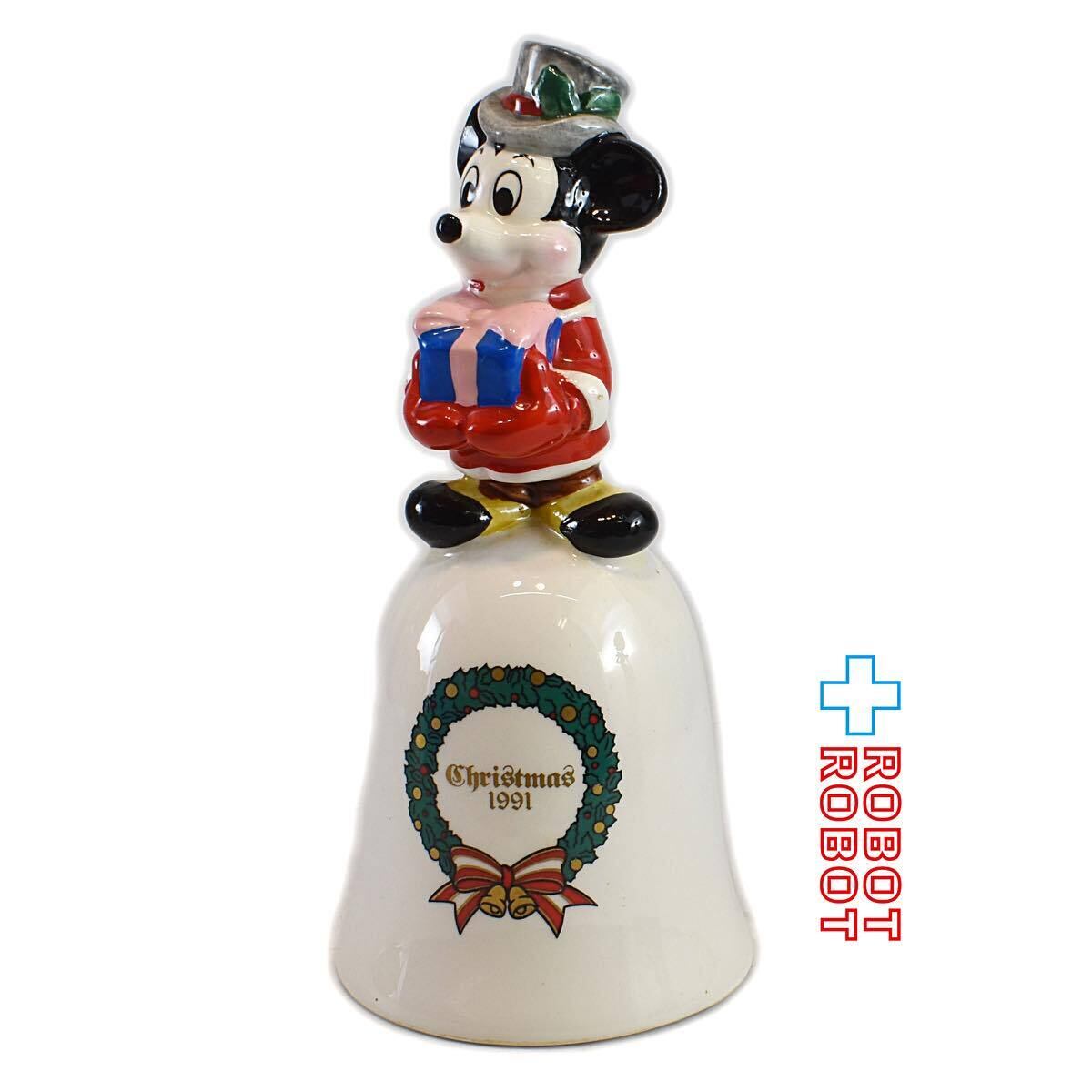 TDL 1991 東京ディズニーランド クリスマス 陶器 ベル