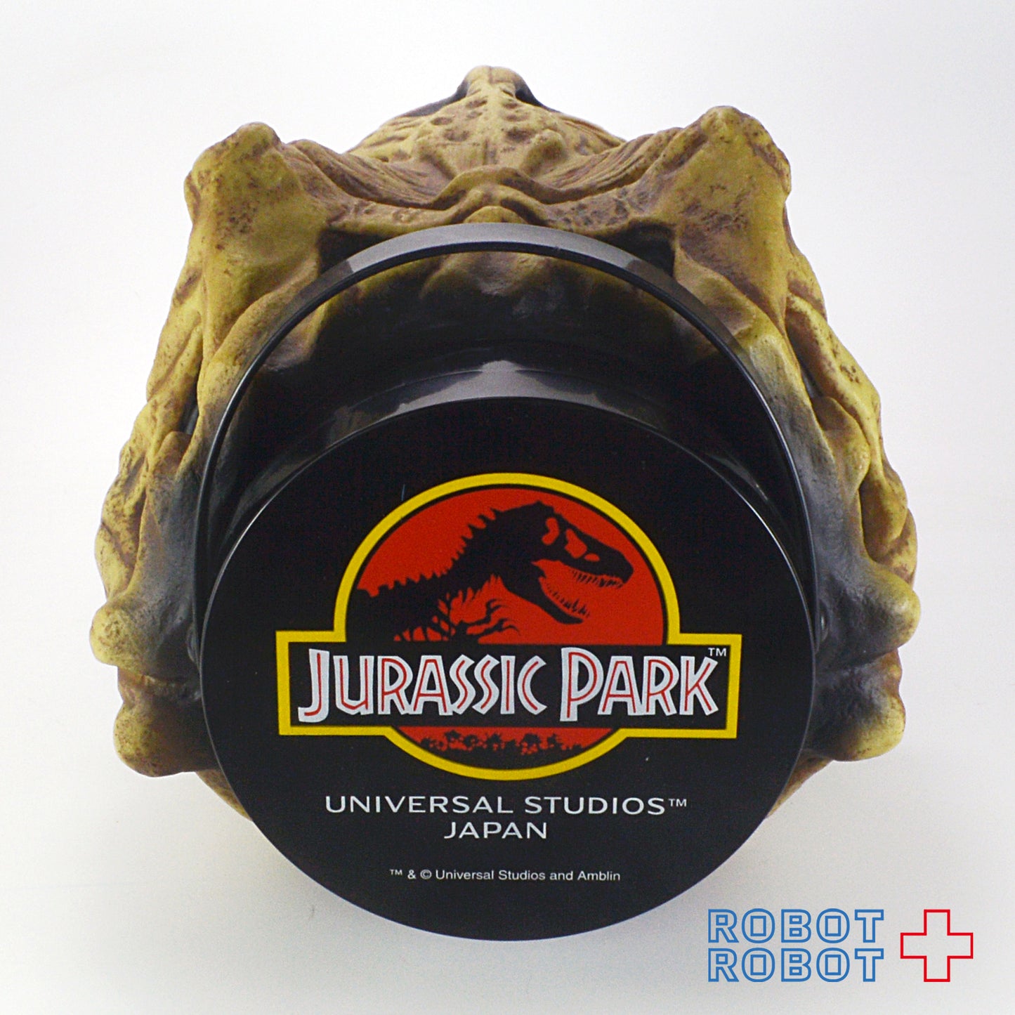 USJ ジュラシックパーク 恐竜の頭のカタチの容器フィギュア