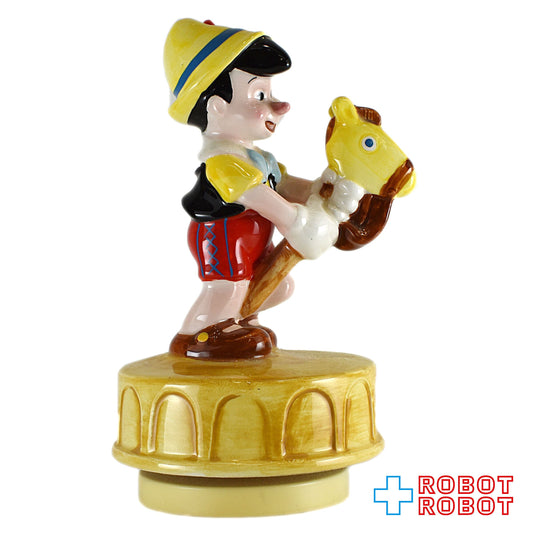 Schmid ディズニー ピノキオ オルゴール陶器フィギュアリン ハンドペインテッド