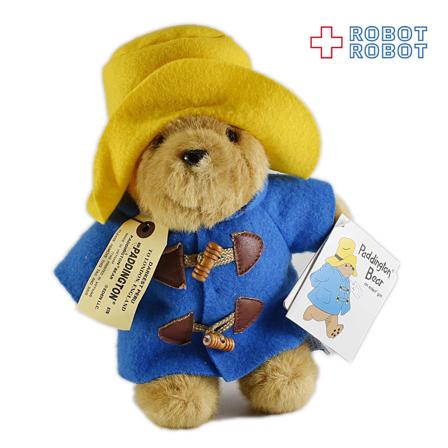 エデン社 パディントンぬいぐるみ 青ダッフル黄色帽子