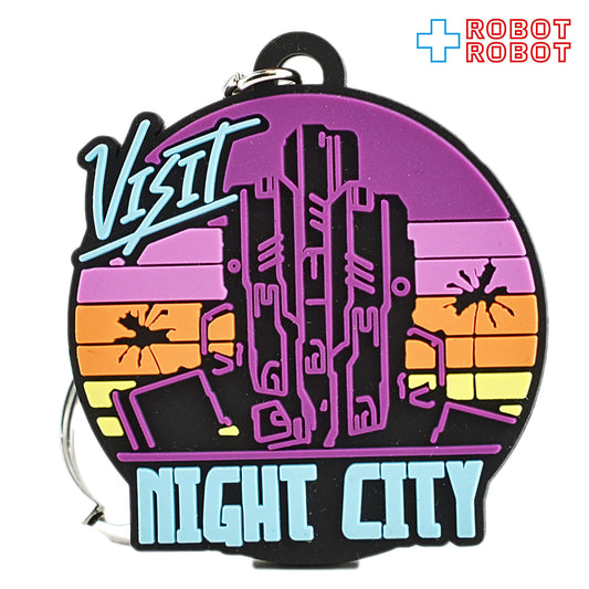サイバーパンク 2077 VISIT NIGHT CITY PVC キーチェーン