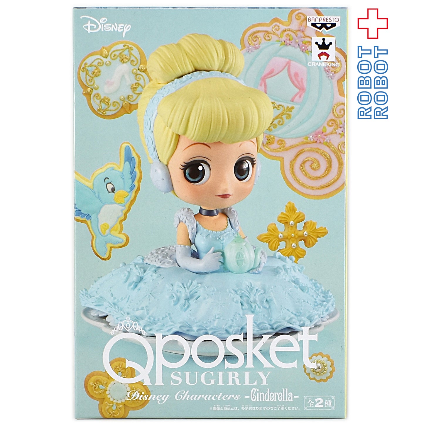 Qposket ディズニーキャラクター シンデレラ シュガーリィ パステルカラー