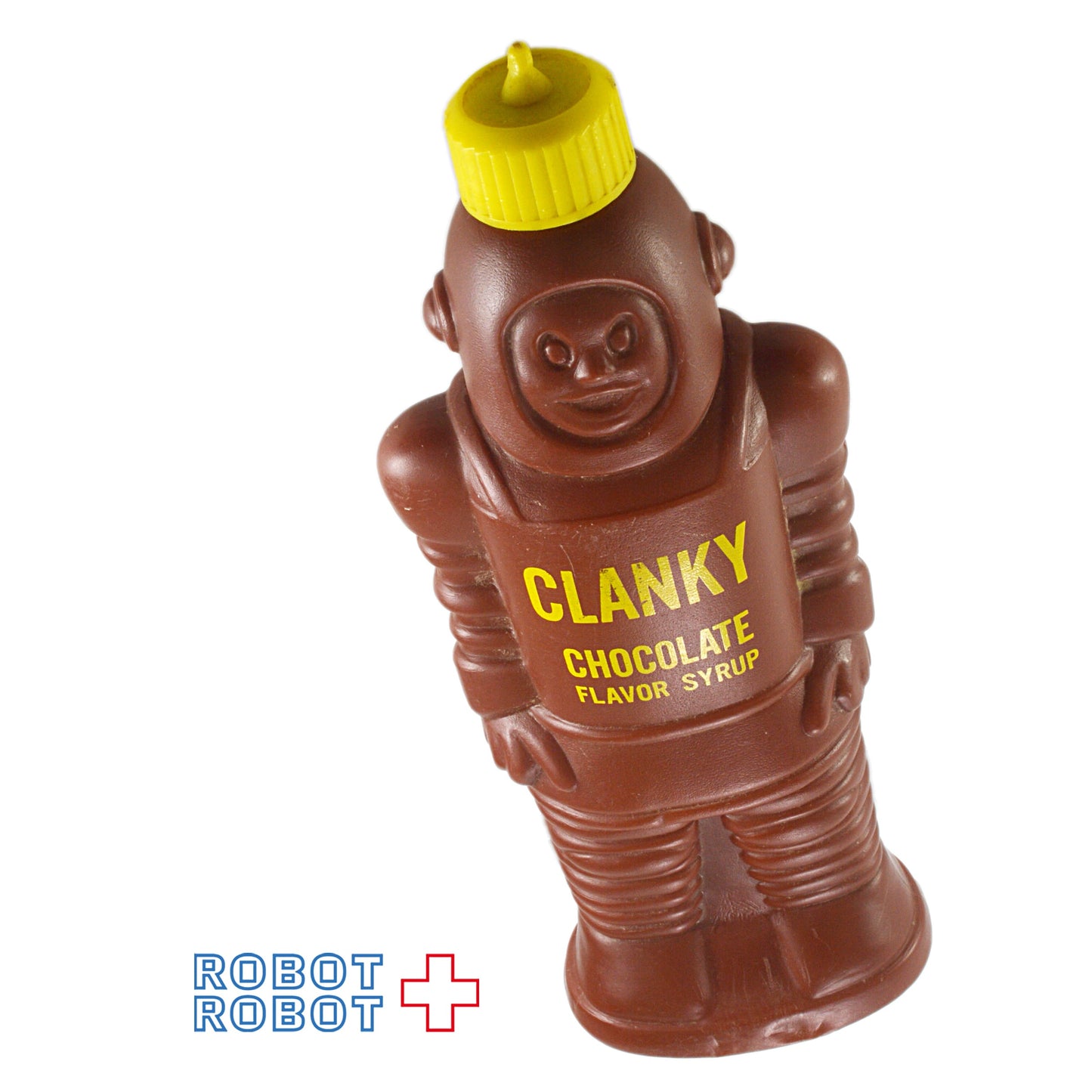 クランキー・チョコレート・フレーバー・シロップ ロボットの形のボトル