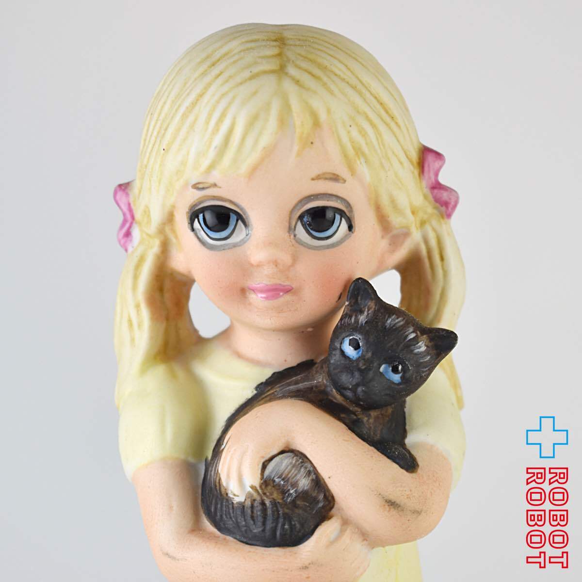 ビッグアイズ マーガレット・キーン 猫と少女 陶器ドール