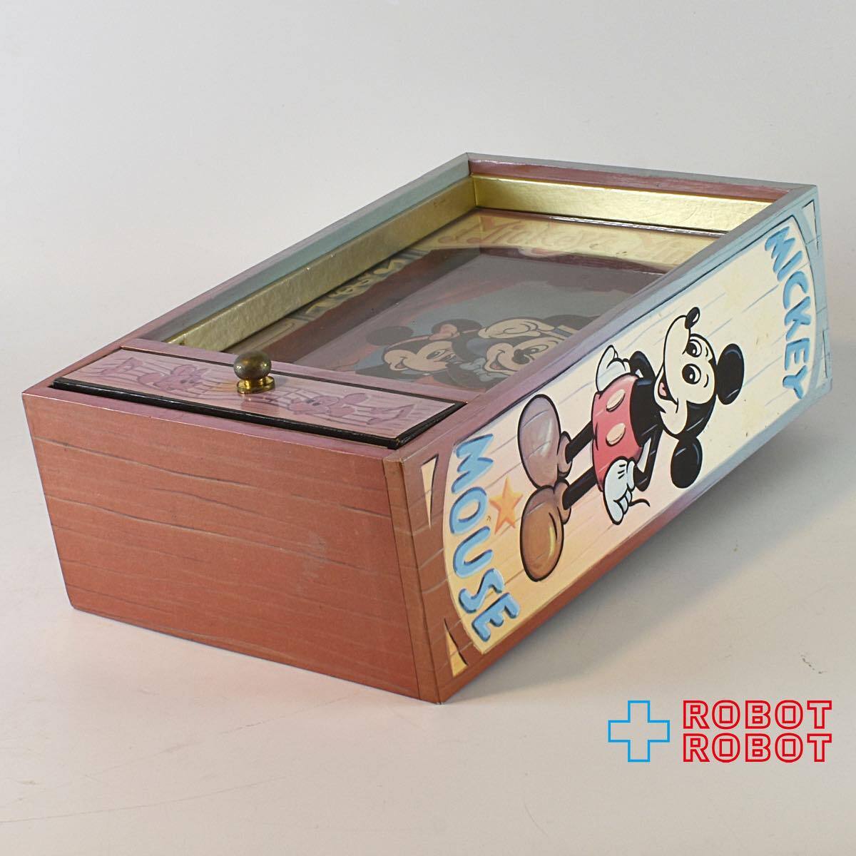 ミッキーマウス＆ミニーマウス 木製引出付 オルゴール