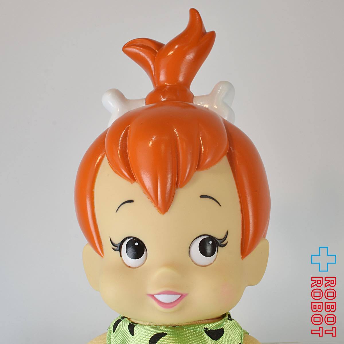 ハンナバーベラ フリントストーン バンバン＆ぺブルス ぬいぐるみ人形 頭部ソフビ