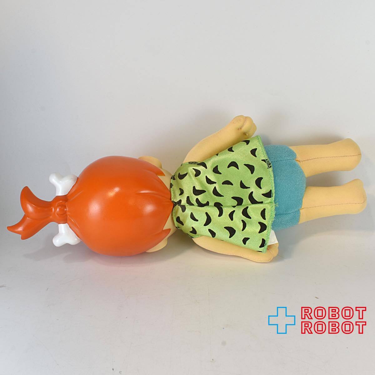 ハンナバーベラ フリントストーン バンバン＆ぺブルス ぬいぐるみ人形 頭部ソフビ