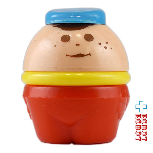 リトルタイクス トドルトッツ 水色キャップ 赤色ボトムス ドライバー 運転手 前髪あり