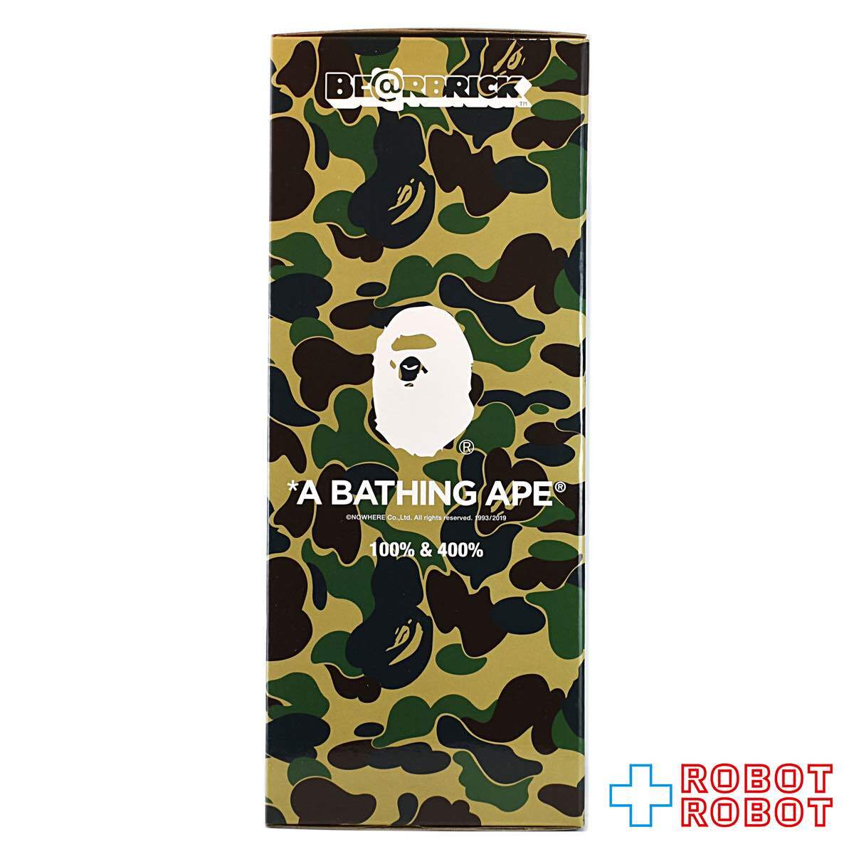 メディコム ベアブリック BAPE(R) × M / mika ninagawa SHARK GREEN 100％ & 400％