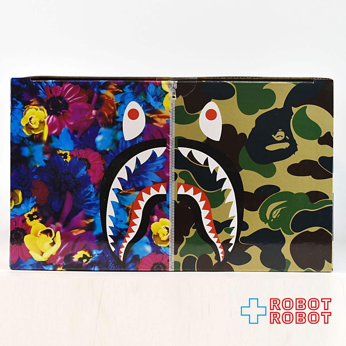 メディコム ベアブリック BAPE(R) × M / mika ninagawa SHARK GREEN 100％ & 400％