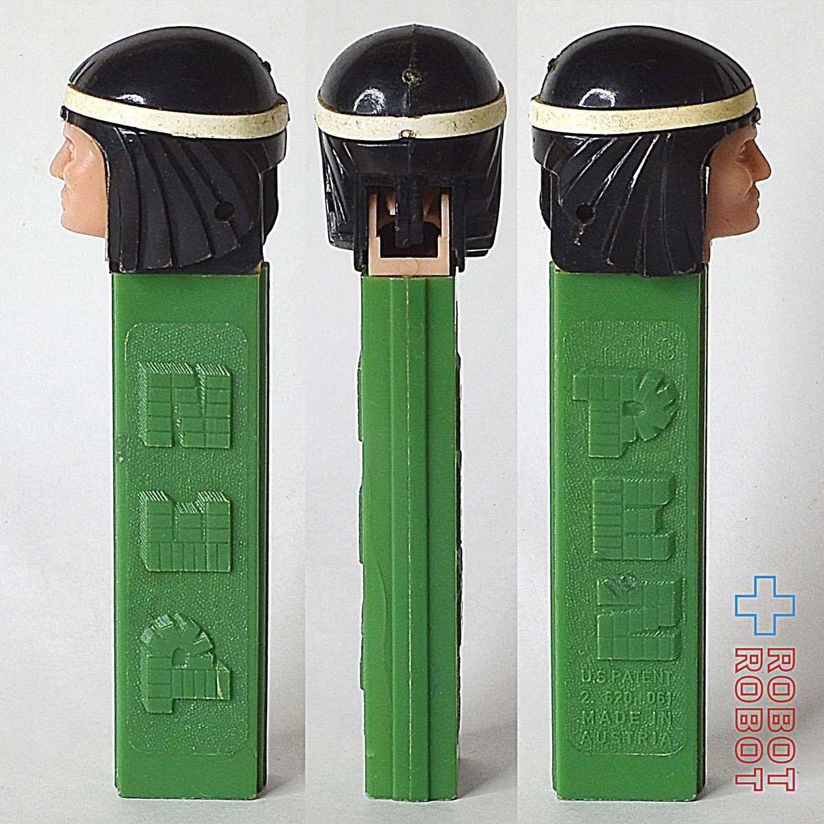 PEZ インディアン・ブレーブ 足なし 緑ステム ※難有り