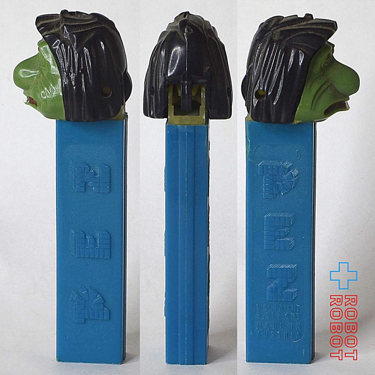 PEZ ミスター・アグリー ダークフェイス 足なし 3.9 青ステム