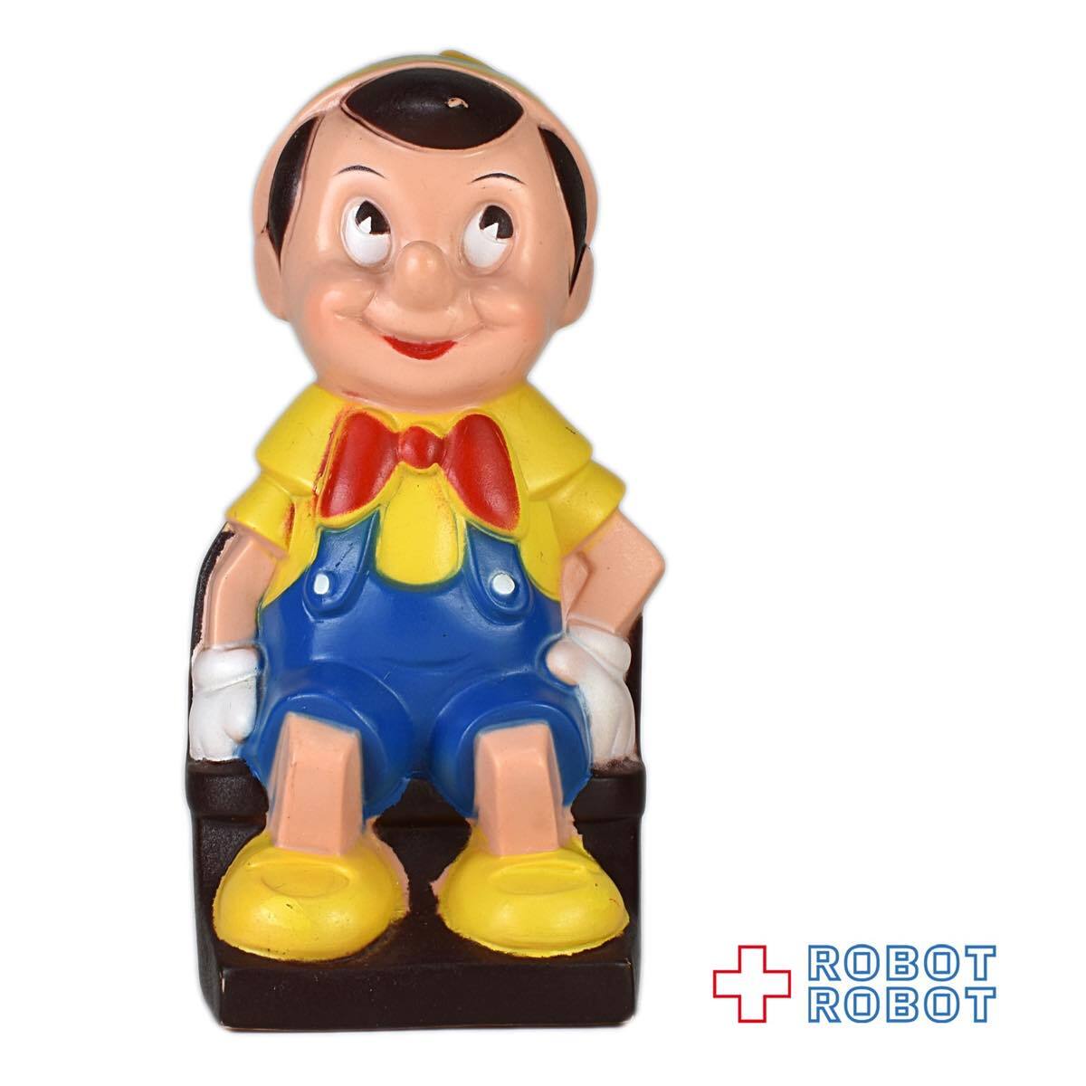 プレイパル ピノキオ お座りスモール ソフビ貯金箱
