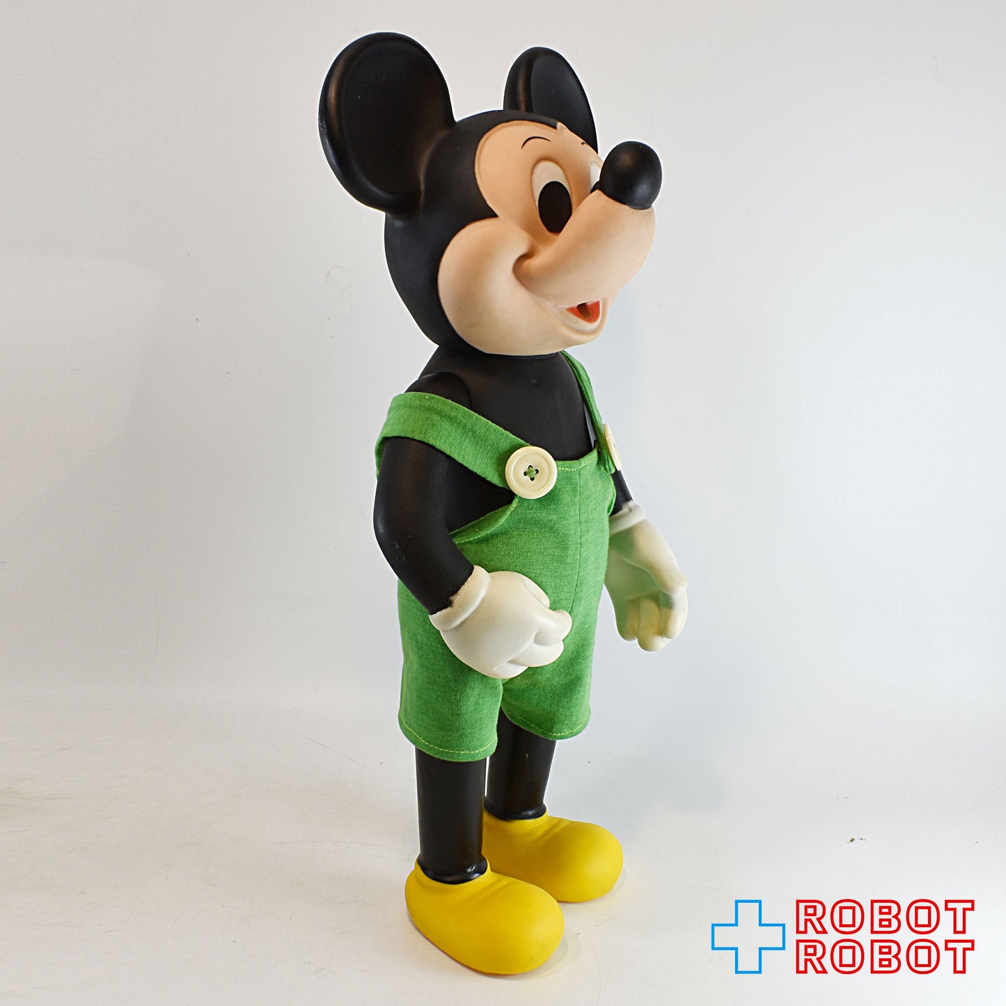 レムコ バースデイ・ミッキーマウス ビッグソフビドール 人形 緑 オーバーオール 1978