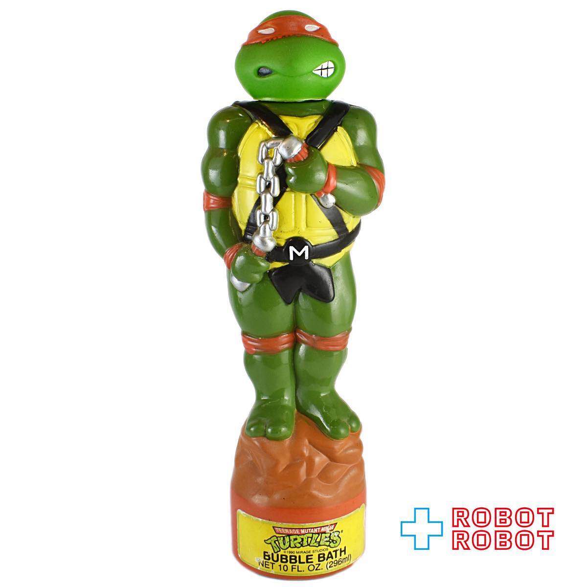 TMNT BUBBLE BATH ボトル タートルズ ニンジャ・タートルズ ミケランジェロ バブルバスボトル ソーキー 1989