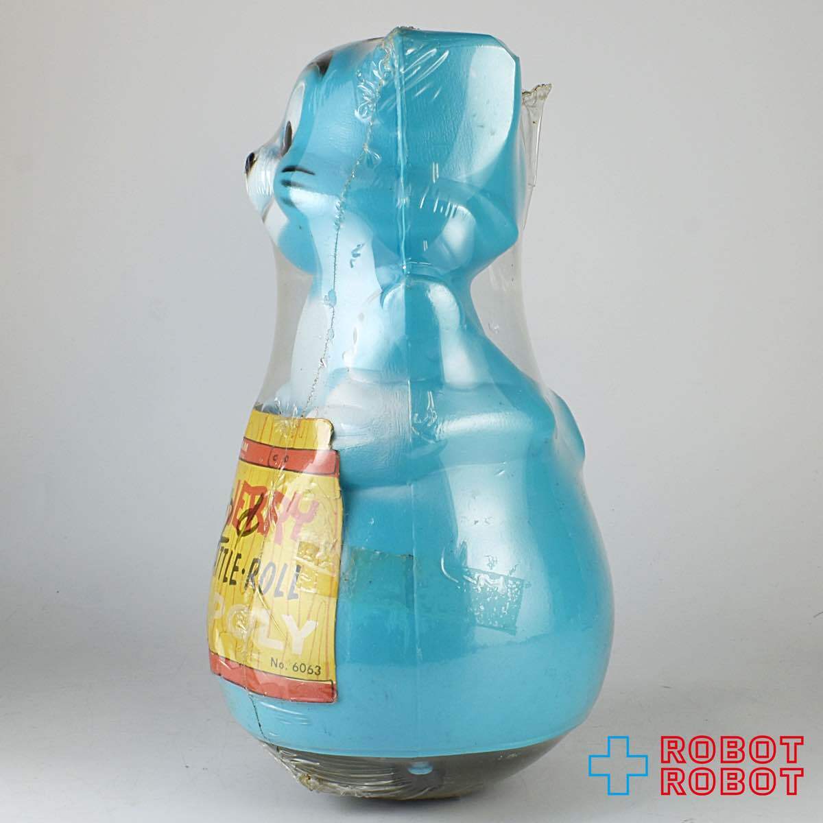 トムとジェリー シェイクラトルロール ロリーポリー 起き上がり小法師 水色ポリ