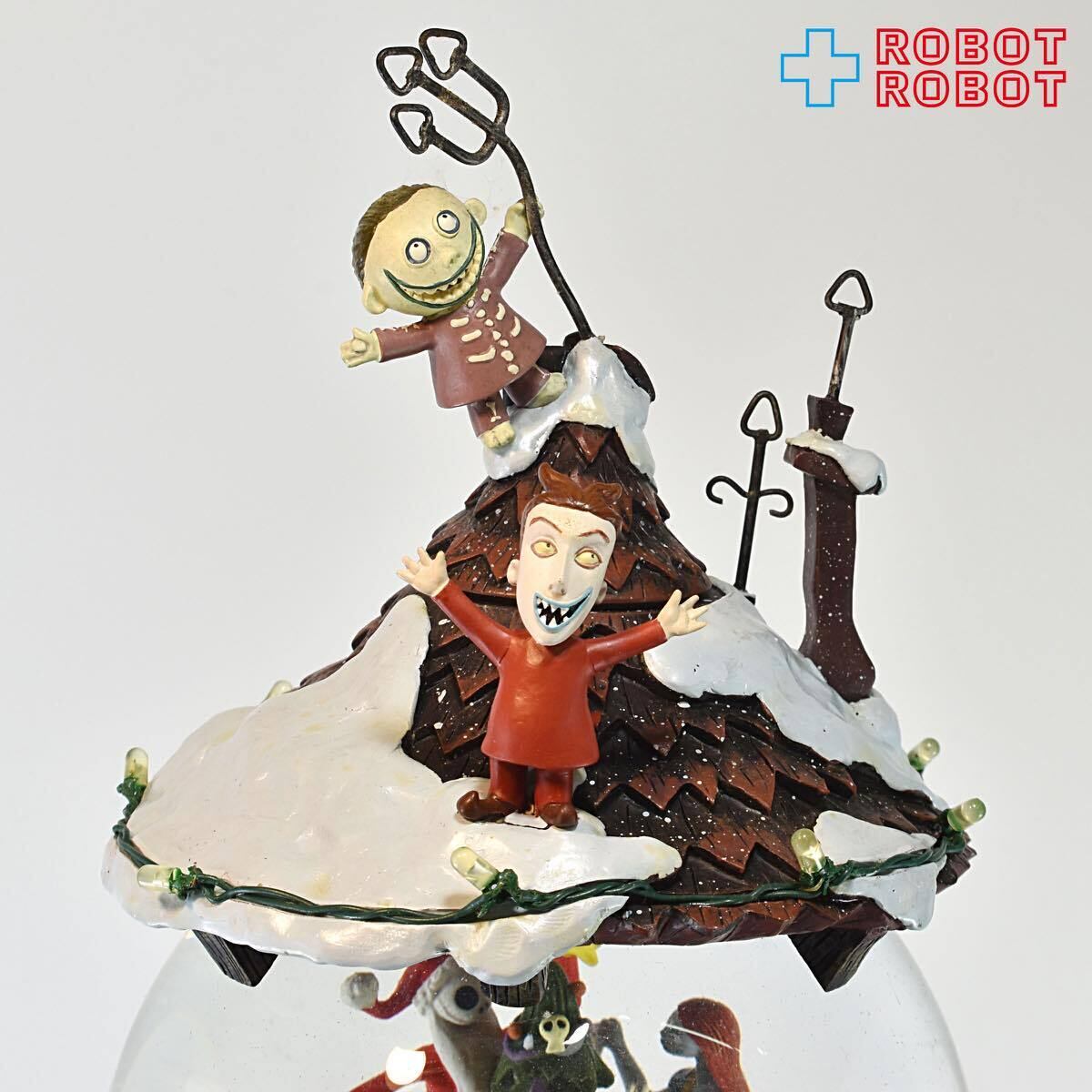 ナイトメアー・ビフォア・クリスマス スノーグローブ サンタジャックとサリー