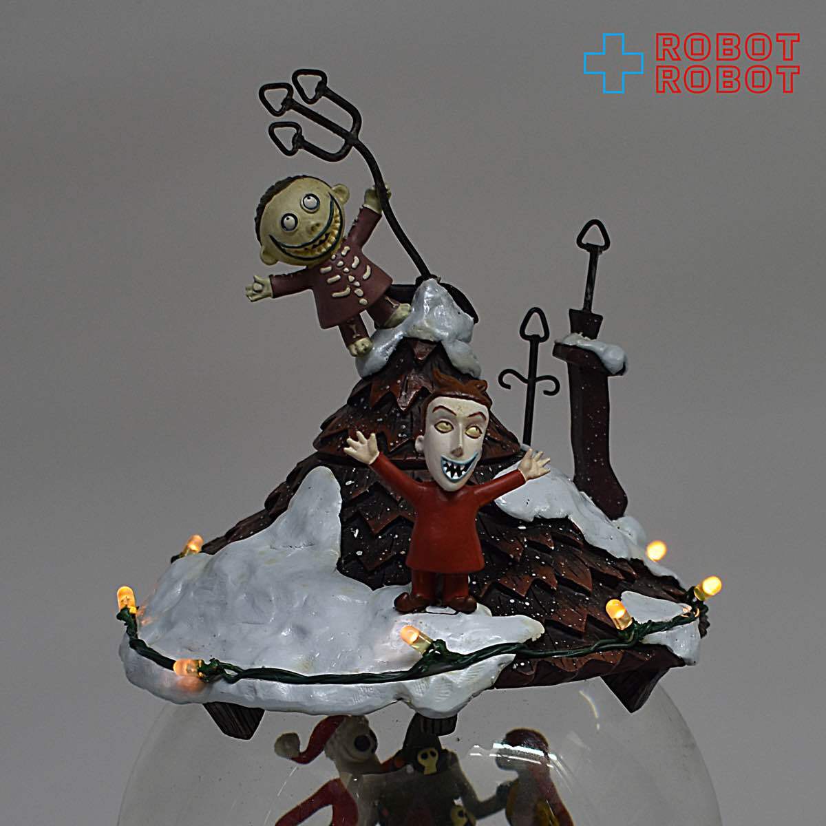 ナイトメアー・ビフォア・クリスマス スノーグローブ サンタジャックとサリー