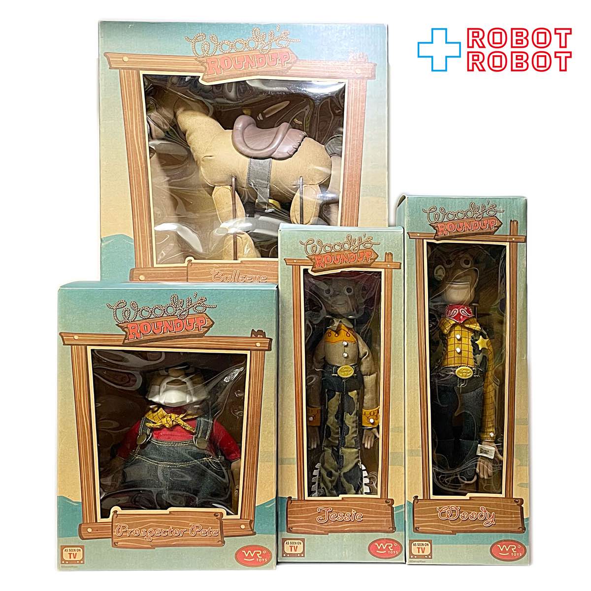 ヤングエポック トイストーリー ラウンドアップ ウッディ ジェシー プロスペクター ブルズアイ ドール 4体セット