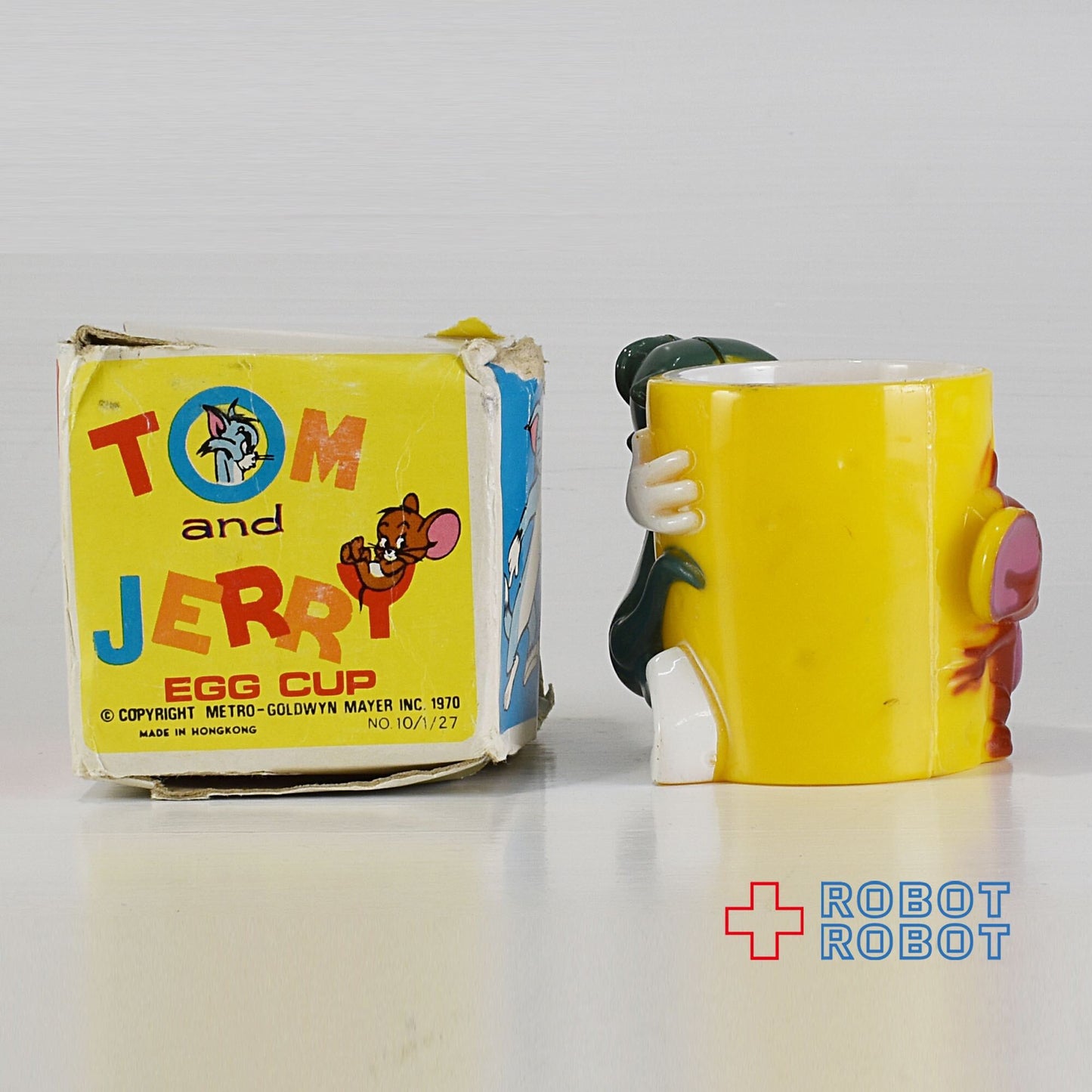 トム＆ジェリー プラスチック エッグカップ フィギュア 箱入