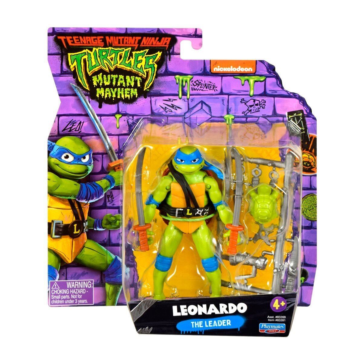 TMNT Playmate タートルズ 4点 可動フィギュア C-