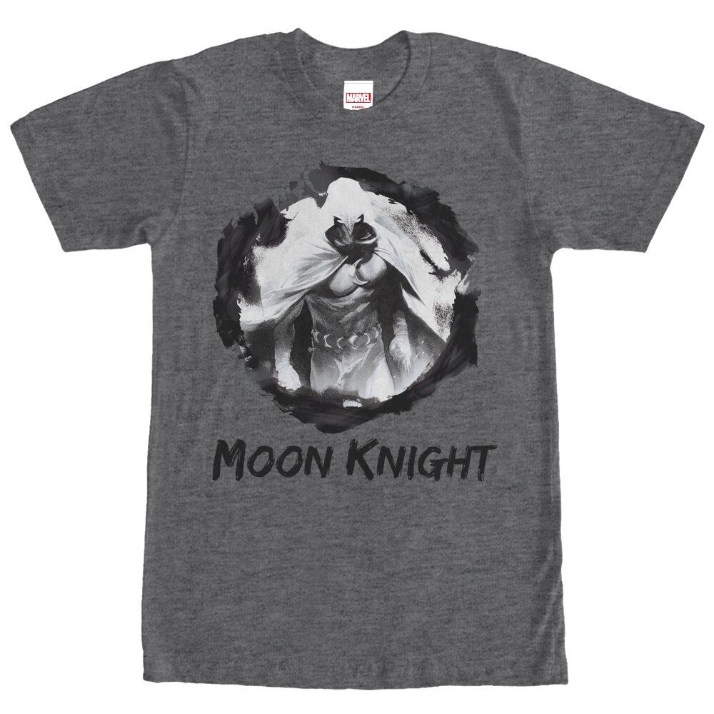 マーベル Tシャツ Marvel Moon Knight Paint Smudge Print Charcoal Heather