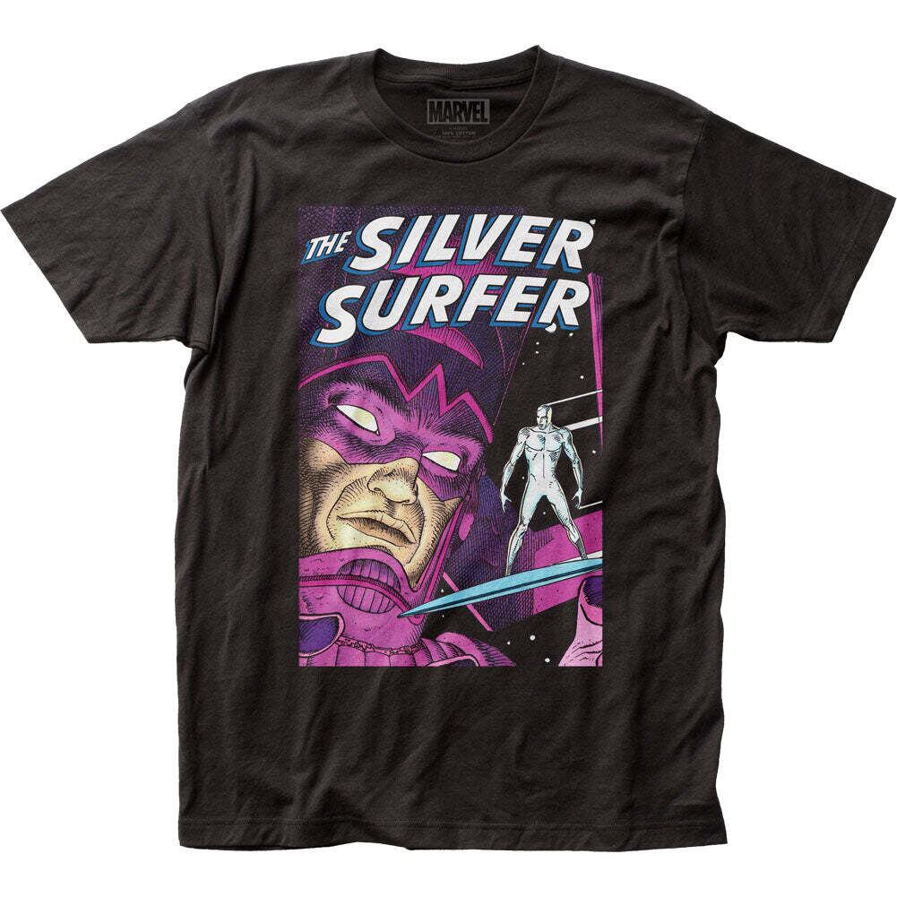 マーベル Tシャツ Marvel Comics Fantastic Four Silver Surfer Parable Premium Black T-Shirt
