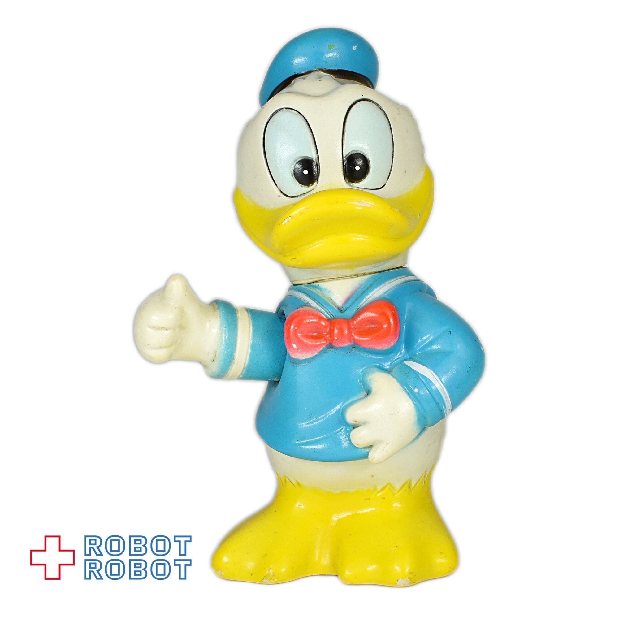 ディズニー ドナルドダック ソフビ貯金箱 バンク フィギュア