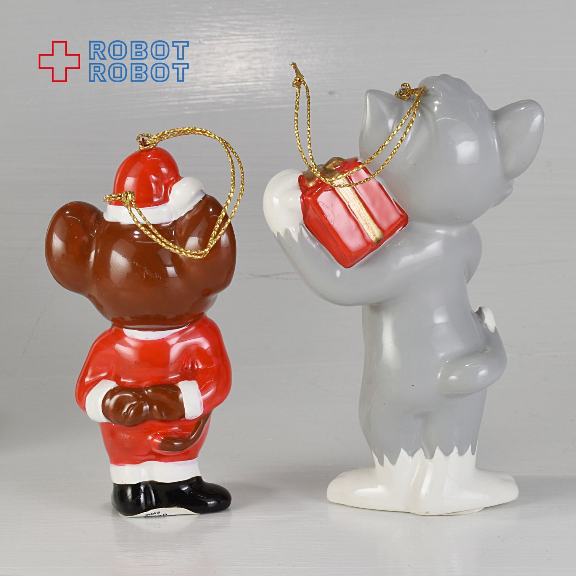 トム＆ジェリー 陶器製クリスマス・オーナメント ペア 箱入 - ROBOTROBOT