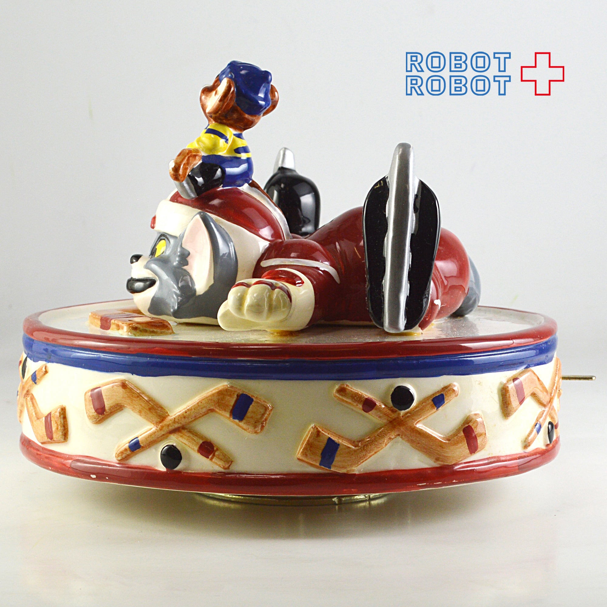 トムとジェリー 陶器製オルゴール フィギュアリン アイス