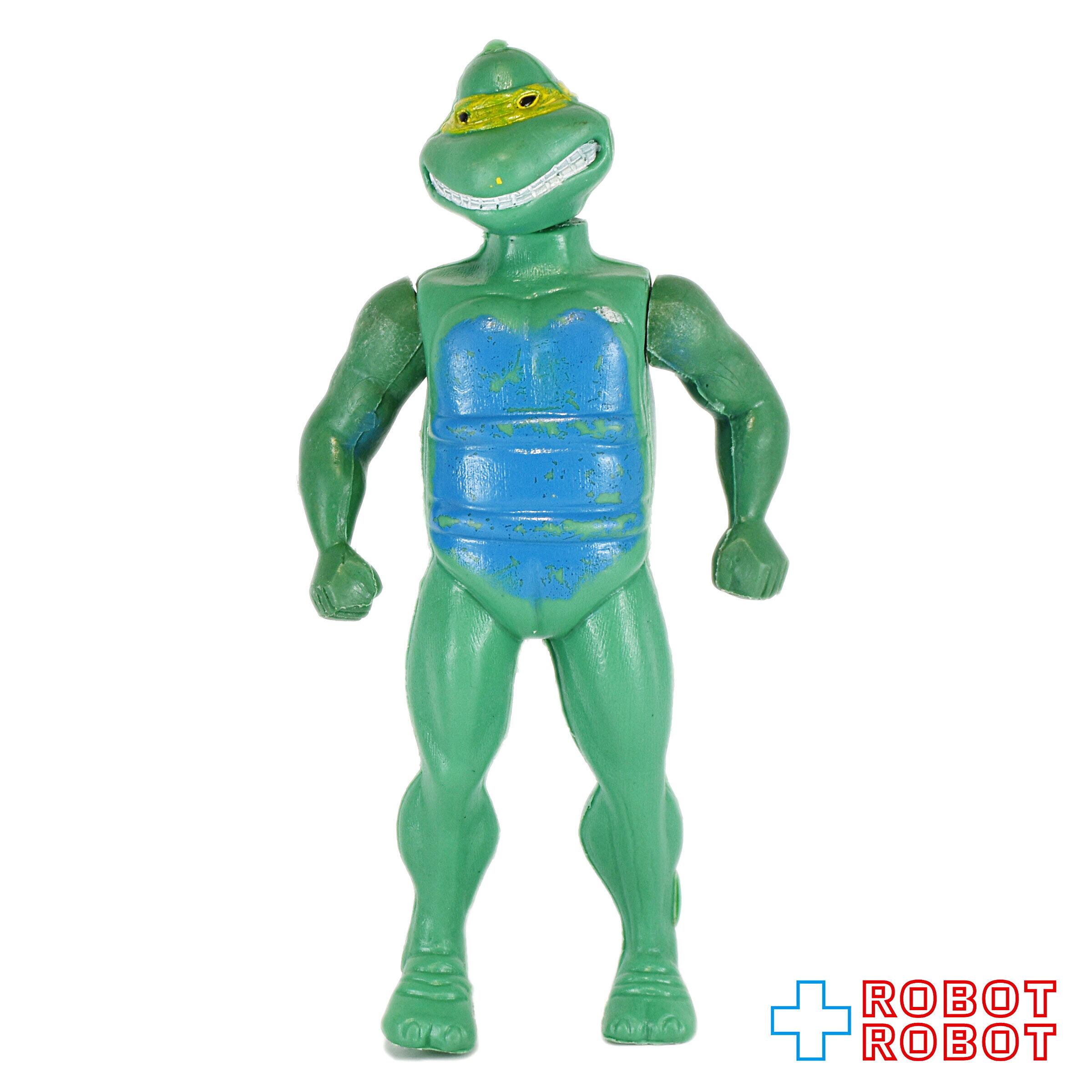 メキシコ製 タートルズ TMNT 青胸 黄色マスク ポリ製アクション