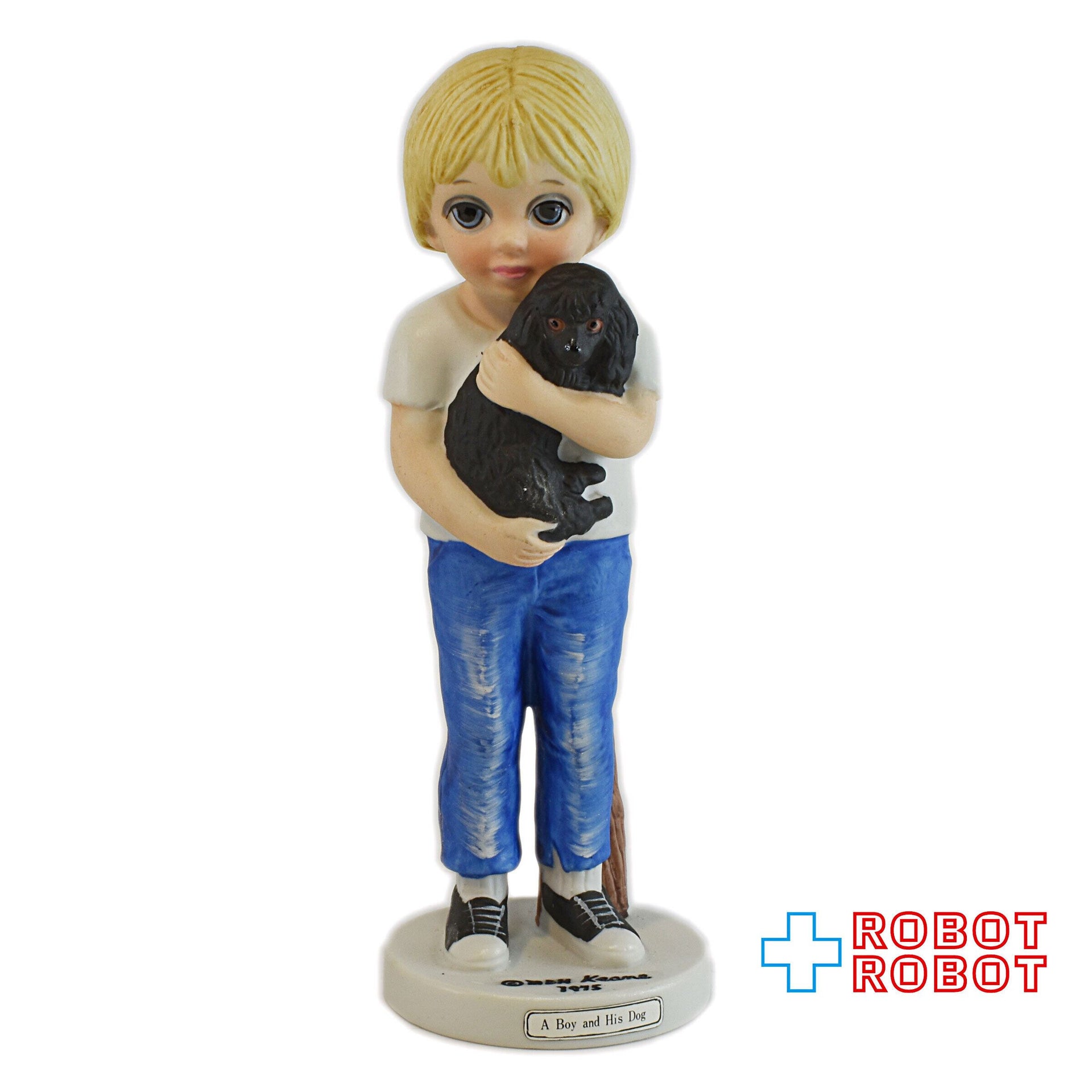 ビッグアイズ マーガレット・キーン 少年と犬 陶器ドール 箱付 