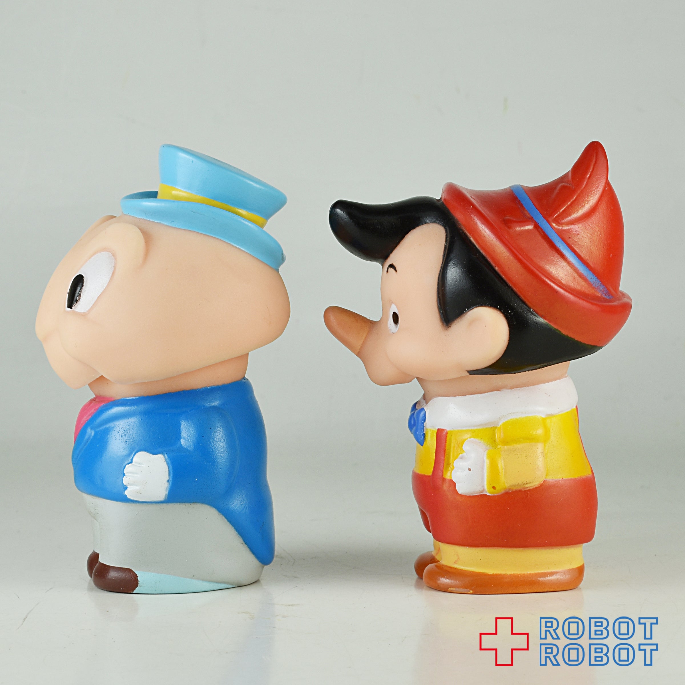 Ideal ディズニー ピノキオ＆ジミニークリケット ラバースクイーク