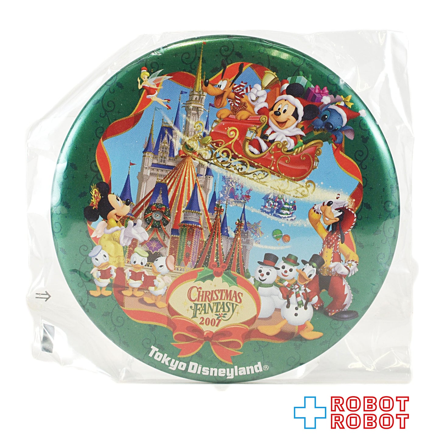 TDR 東京ディズニーランド 2007 クリスマス・ファンタジー 缶バッジ