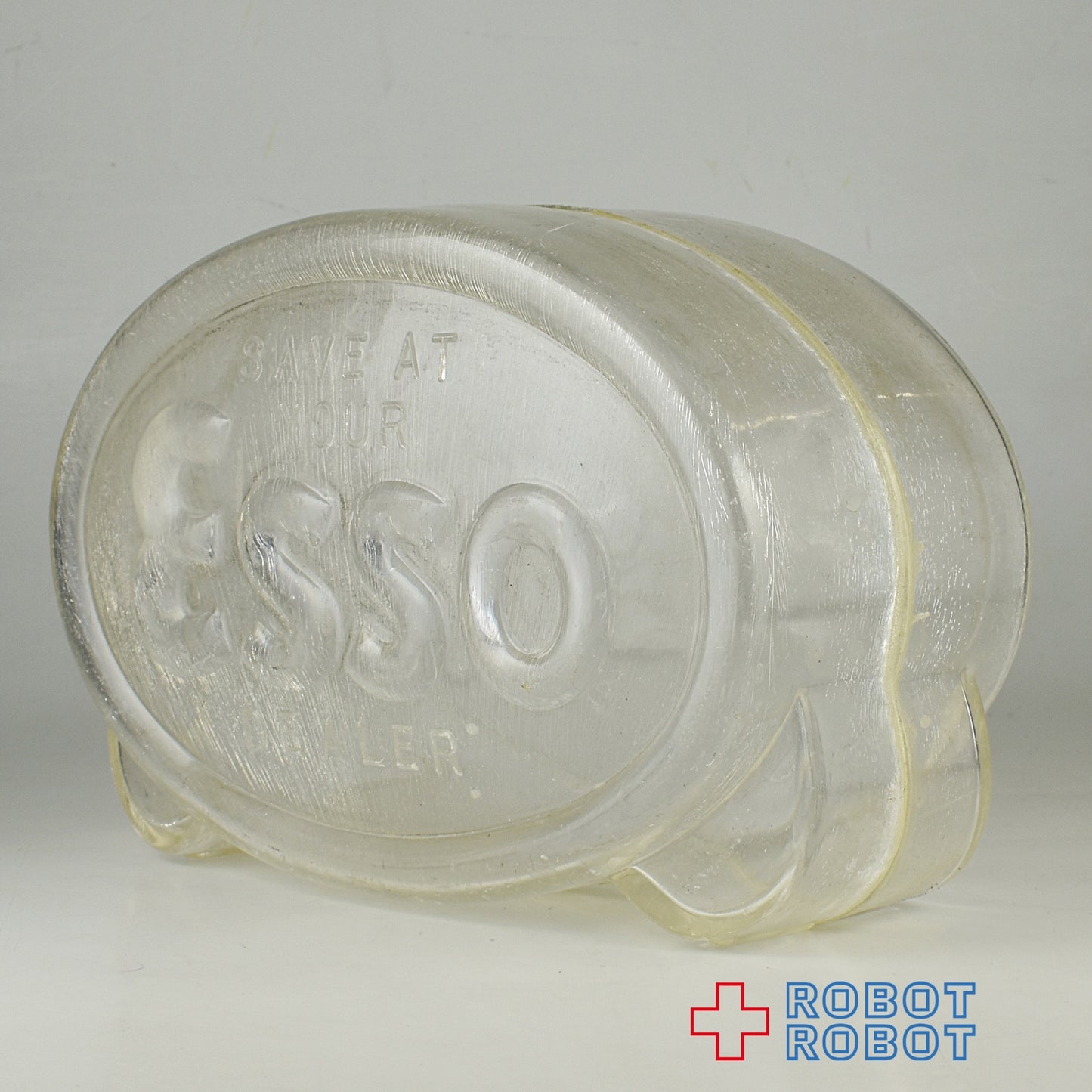エッソディーラー 透明プラスチック貯金箱
