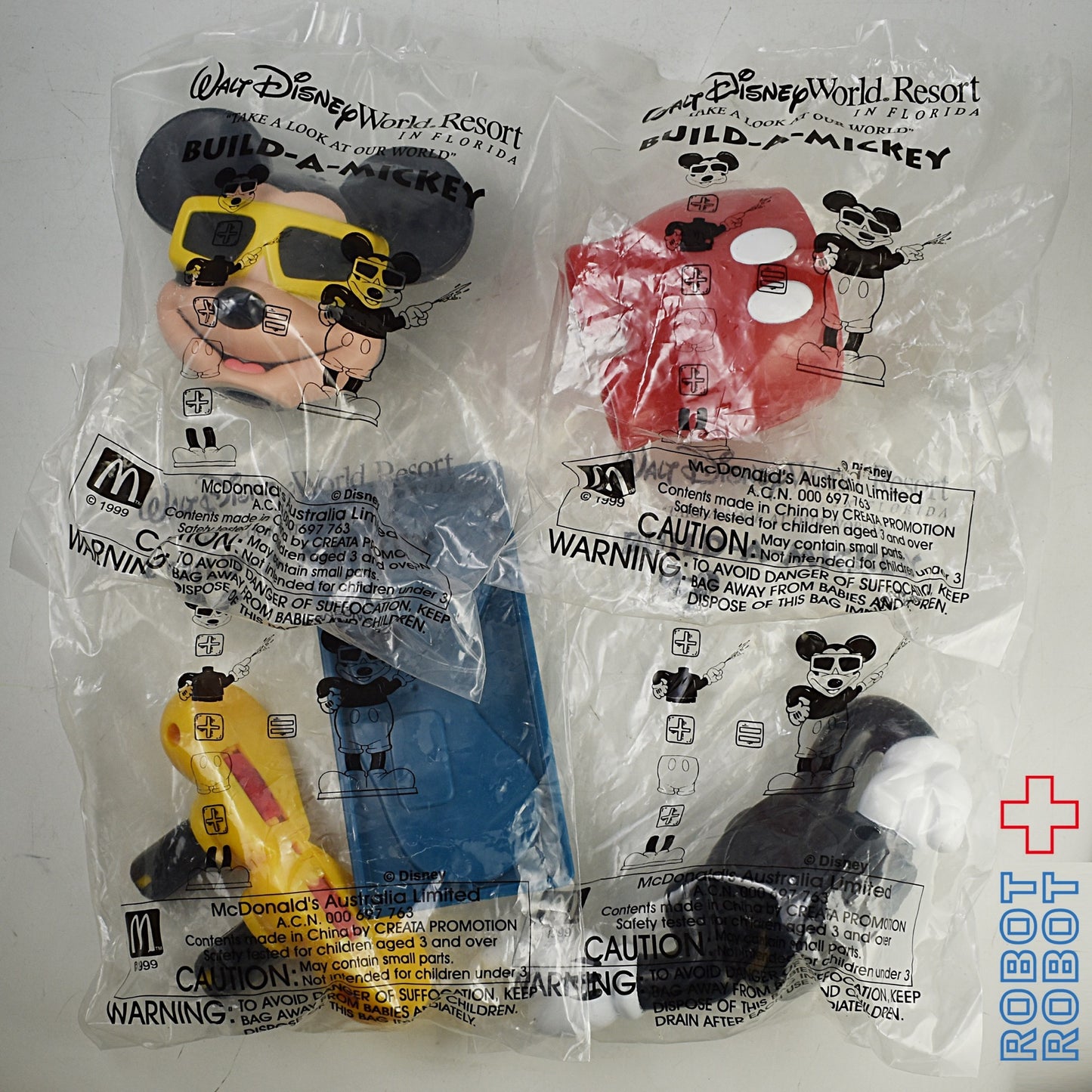 マクドナルド ビルド・ア・ミッキー ハッピーミールトイ オーストラリア限定 未開封
