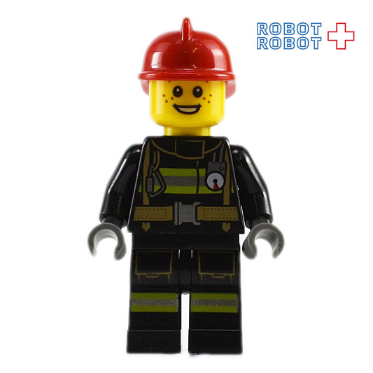 レゴ LEGO ミニフィグ 消防士 赤ヘルメット