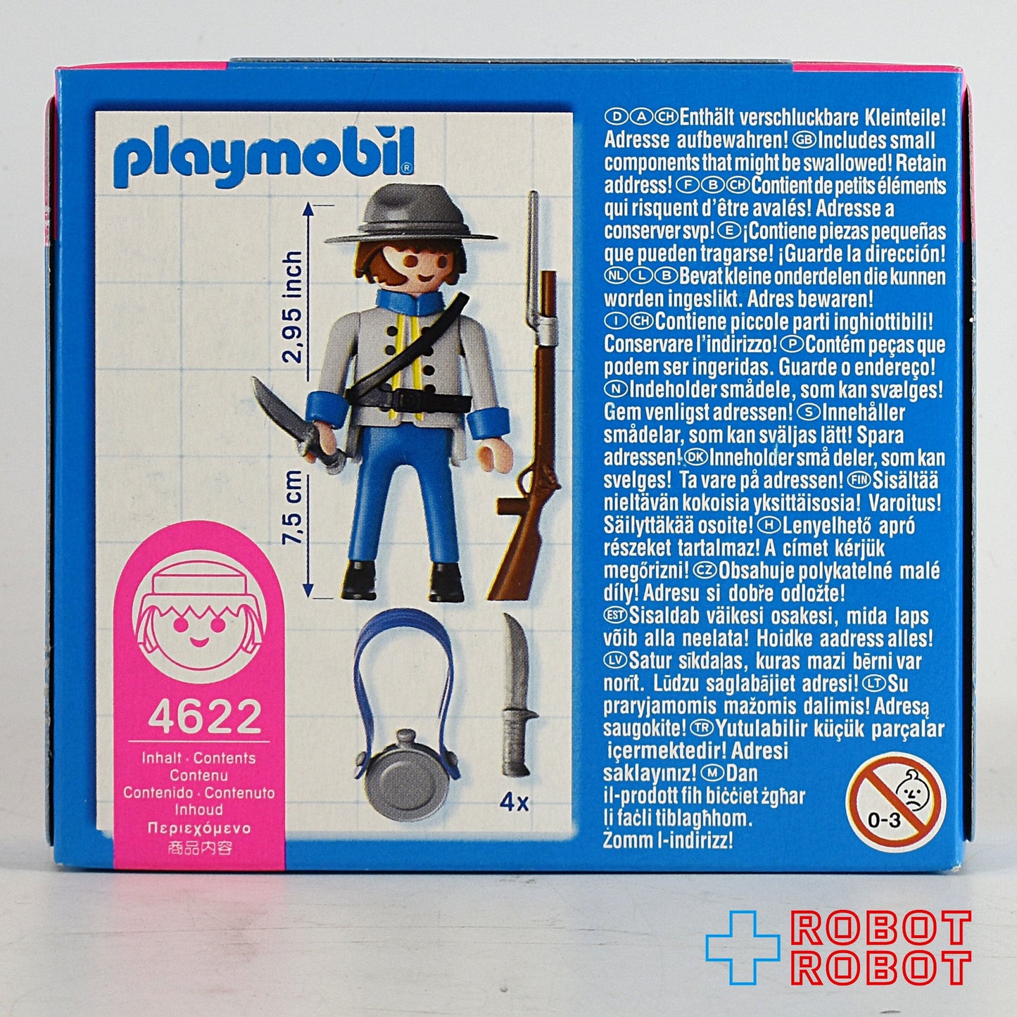 プレイモービル 4622 スペシャル アメリカ連合国兵士 箱入未開封