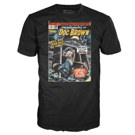 ファンコ コミック・プレゼンツ バック・トゥ・ザ・フューチャー ドク・ブラウン Tシャツ XL 未開封