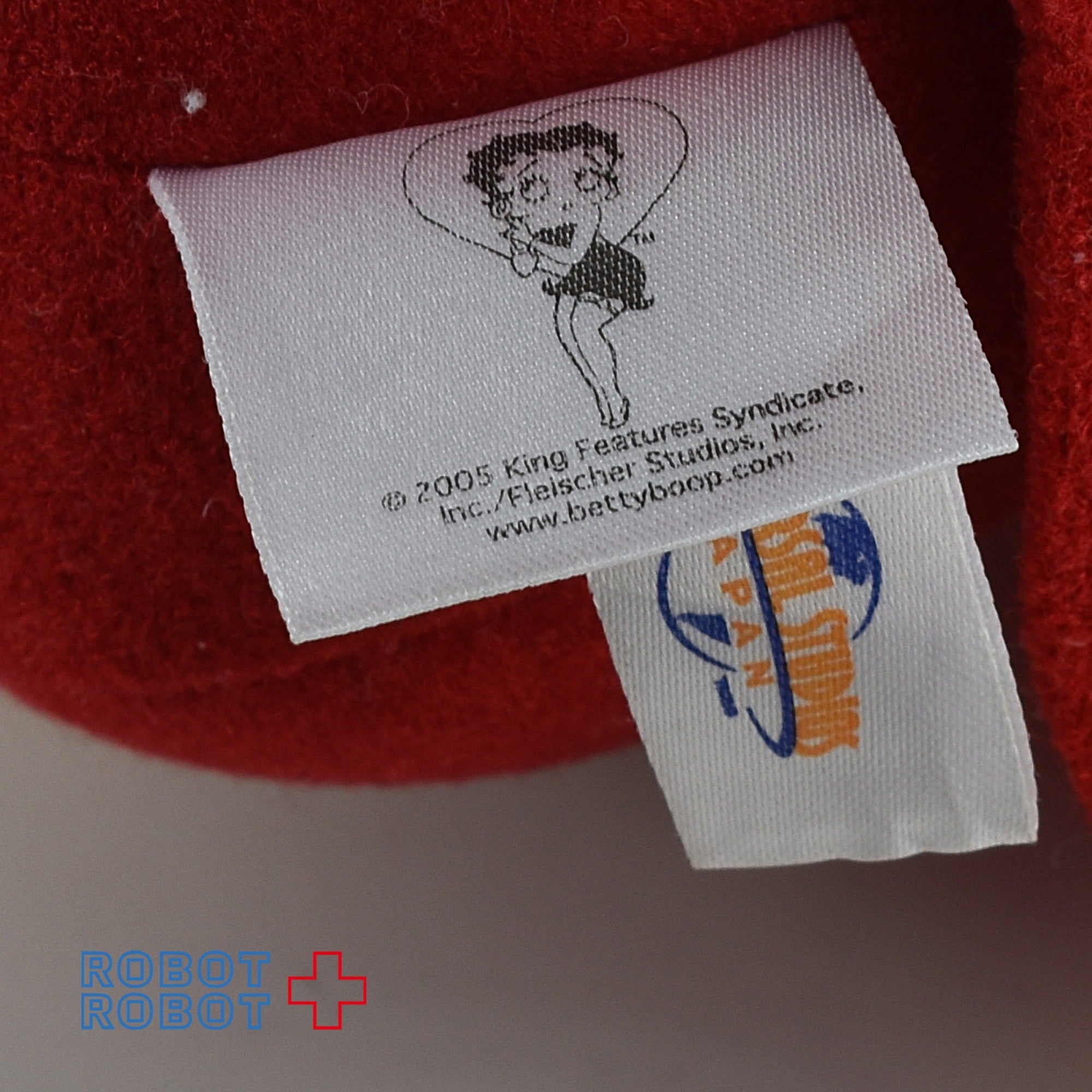 Betty boop　当時物稀少ぬいぐるみ タグ付き新品】Betty Boopベティちゃん big ぬいぐるみ - メルカリ